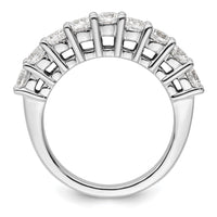 Load image into Gallery viewer, 14K White Gold 9-Stone Shared Prong 1.6 carat Complete Round Diamond Band

