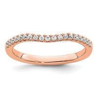Load image into Gallery viewer, 14K Rose Gold Diamond Band
