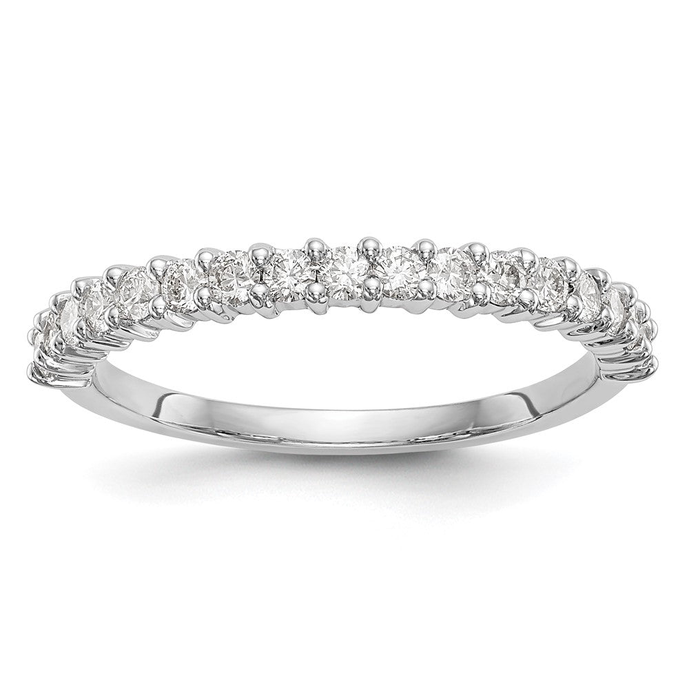 14K White Gold 3/8 carat Diamond Complete Wedding Band