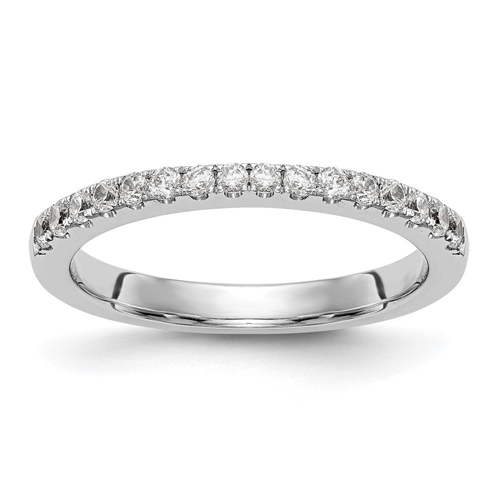 14K White Gold 1/5 carat Diamond Complete Wedding Band