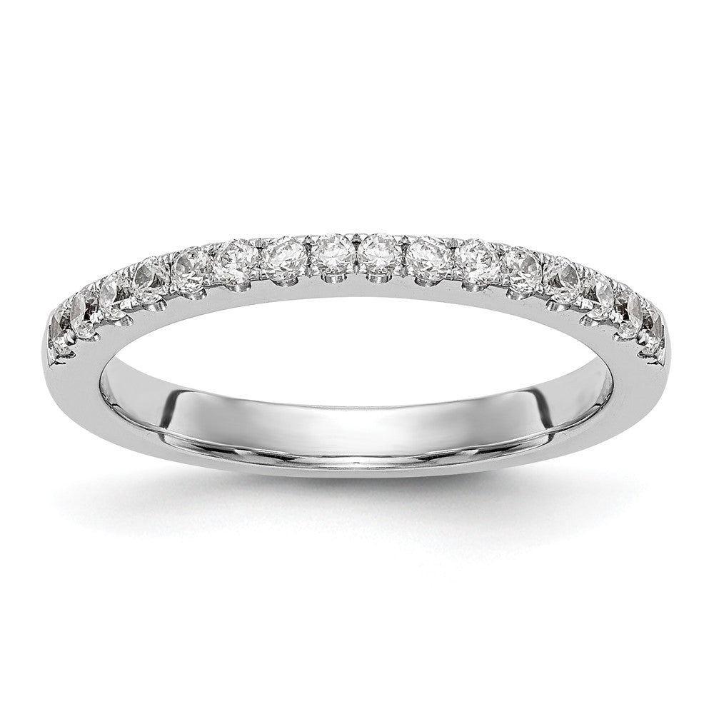 14K White Gold 1/5 carat Diamond Complete Wedding Band