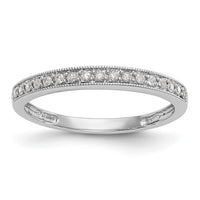 Load image into Gallery viewer, 14K White Gold 1/10 carat Diamond Complete Wedding Band
