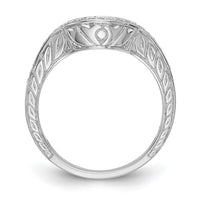 Load image into Gallery viewer, 14K White Gold 1/8 carat Diamond Contoured Complete Wedding Band
