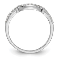 Load image into Gallery viewer, 14K White Gold 1/4 carat Diamond Contoured Complete Wedding Band
