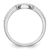Load image into Gallery viewer, 14K White Gold 1/5 carat Diamond Contoured Complete Wedding Band
