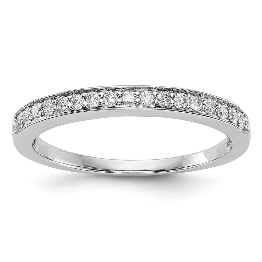 14K White Gold 1/6 carat Complete Diamond Band