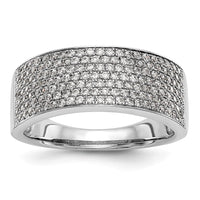 Load image into Gallery viewer, 14K White Gold Micro Pave 3/4 carat Complete Diamond Band
