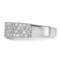 Load image into Gallery viewer, 14K White Gold Micro Pave 5/8 carat Complete Diamond Band
