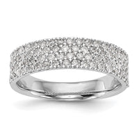 Load image into Gallery viewer, 14K White Gold Micro Pave 5/8 carat Complete Diamond Band
