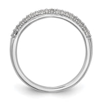 Load image into Gallery viewer, 14K White Gold Micro Pave 1/4 carat Complete Diamond Band
