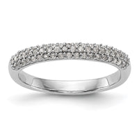 Load image into Gallery viewer, 14K White Gold Micro Pave 1/4 carat Complete Diamond Band
