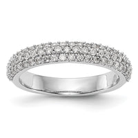 Load image into Gallery viewer, 14K White Gold Micro Pave 1/2 carat Complete Diamond Band
