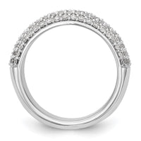 Load image into Gallery viewer, 14K White Gold Pave 3/4 carat Complete Diamond Band
