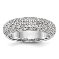 Load image into Gallery viewer, 14K White Gold Pave 3/4 carat Complete Diamond Band

