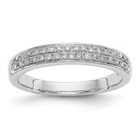 Load image into Gallery viewer, 14K White Gold Micro Pave 1/5 carat Complete Diamond Band
