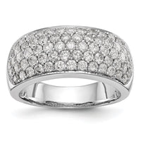 Load image into Gallery viewer, 14K White Gold Pave 1.6 carat Complete Diamond Band
