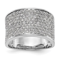 Load image into Gallery viewer, 14K White Gold Micro Pave 1 carat Complete Diamond Band
