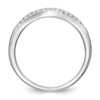 Load image into Gallery viewer, 14K White Gold 1/5 carat Diamond Set of 2 Contoured Complete Wedding Bands

