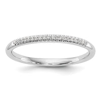 Load image into Gallery viewer, 14K White Gold 1/20 carat Diamond Complete Wedding Band

