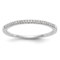 Load image into Gallery viewer, 14K White Gold 1/10 carat Diamond Complete Wedding Band
