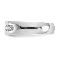 Load image into Gallery viewer, 14K White Gold 5-Stone 5/8 carat Round Diamond Complete Channel Band
