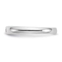 Load image into Gallery viewer, 14K White Gold 5-Stone 1/10 carat Round Diamond Complete Channel Band

