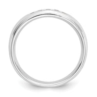 Load image into Gallery viewer, 14K White Gold 5-Stone 1/5 carat Round Diamond Complete Channel Band
