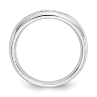 Load image into Gallery viewer, 14K White Gold 5-Stone 1/4 carat Round Diamond Complete Channel Band
