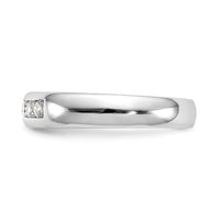 Load image into Gallery viewer, 14K White Gold 5-Stone 1/4 carat Round Diamond Complete Channel Band
