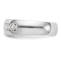 Load image into Gallery viewer, 14K White Gold 5-Stone 1 carat Round Diamond Complete Channel Band

