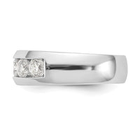 Load image into Gallery viewer, 14K White Gold 5-Stone 1.2 carat Round Diamond Complete Channel Band
