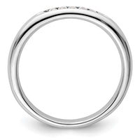Load image into Gallery viewer, 14K White Gold 5-Stone 1/10 carat Round Diamond Complete Channel Band
