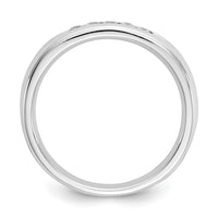 Load image into Gallery viewer, 14K White Gold 5-Stone 1/6 carat Round Diamond Complete Channel Band
