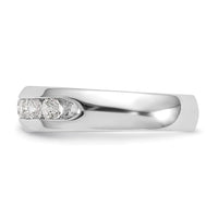 Load image into Gallery viewer, 14K White Gold 5-Stone 1/2 carat Round Diamond Complete Channel Band
