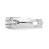Load image into Gallery viewer, 14K White Gold 5-Stone 3/4 carat Round Diamond Complete Channel Band
