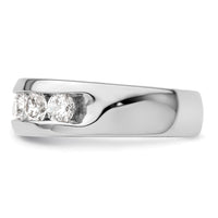 Load image into Gallery viewer, 14K White Gold 5-Stone 1 carat Round Diamond Complete Channel Band
