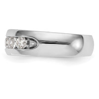 Load image into Gallery viewer, 14K White Gold 5-Stone 1.2 carat Round Diamond Complete Channel Band
