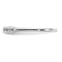 Load image into Gallery viewer, 14K White Gold 5-Stone Shared Prong 1/4 carat Complete Round Diamond Band
