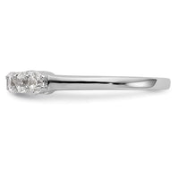 Load image into Gallery viewer, 14K White Gold 5-Stone Shared Prong 1/2 carat Complete Round Diamond Band

