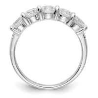 Load image into Gallery viewer, 14K White Gold 5-Stone Shared Prong 1.3 carat Complete Round Diamond Band
