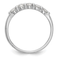 Load image into Gallery viewer, 14K White Gold 5-Stone Channel-set 1/2 carat Complete Round Diamond Band

