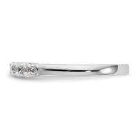 Load image into Gallery viewer, 14K White Gold 5-Stone Shared Prong 1/3 carat Complete Round Diamond Band
