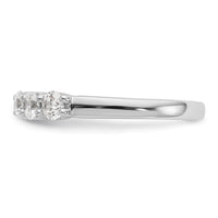 Load image into Gallery viewer, 14K White Gold 5-Stone Shared Prong 5/8 carat Complete Round Diamond Band
