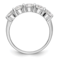 Load image into Gallery viewer, 14K White Gold 5-Stone Shared Prong 1.65 carat Complete Round Diamond Band
