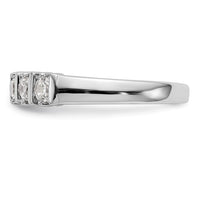 Load image into Gallery viewer, 14K White Gold 5-Stone Prong-set 1/2 carat Complete Round Diamond Band
