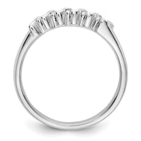 Load image into Gallery viewer, 14K White Gold 5-Stone Prong-set 1/4 carat Complete Round Diamond Band
