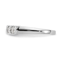 Load image into Gallery viewer, 14K White Gold 5-Stone Prong-set 1/2 carat Complete Round Diamond Band
