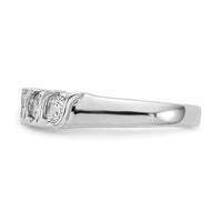 Load image into Gallery viewer, 14K White Gold 5-Stone Prong-set 3/4 carat Complete Round Diamond Band
