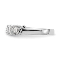 Load image into Gallery viewer, 14K White Gold 5-Stone Prong-set 1 carat Complete Round Diamond Band
