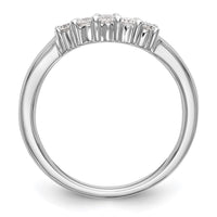 Load image into Gallery viewer, 14K White Gold 5-Stone Shared Prong 1/3 carat Round Complete Diamond Band
